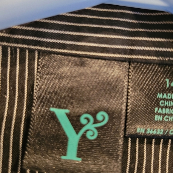 Y Brand Black & White Striped Womans Jean Style Jacket Sz 14 - Picture 6 of 12